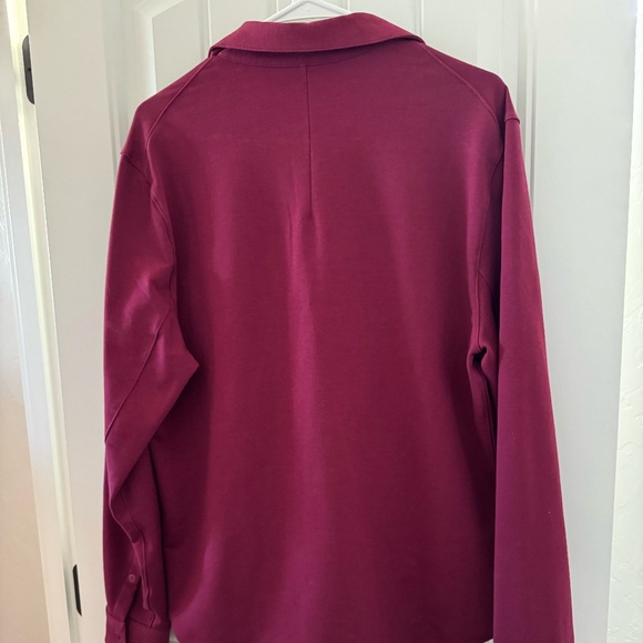 Lululemon / Soft Knit Overshirt: French Terry / Deep Luxe / Size M - Picture 3 of 4